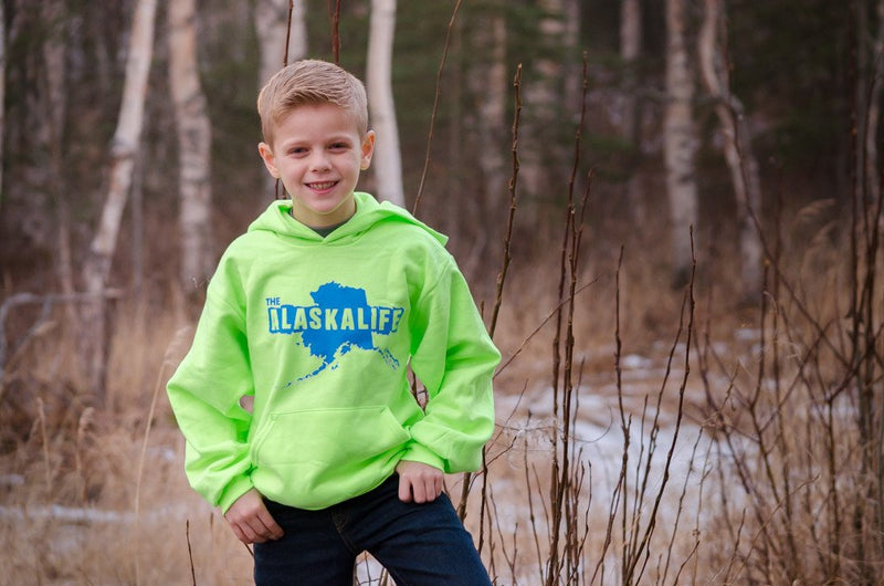 Neon Green Kids Hoodie