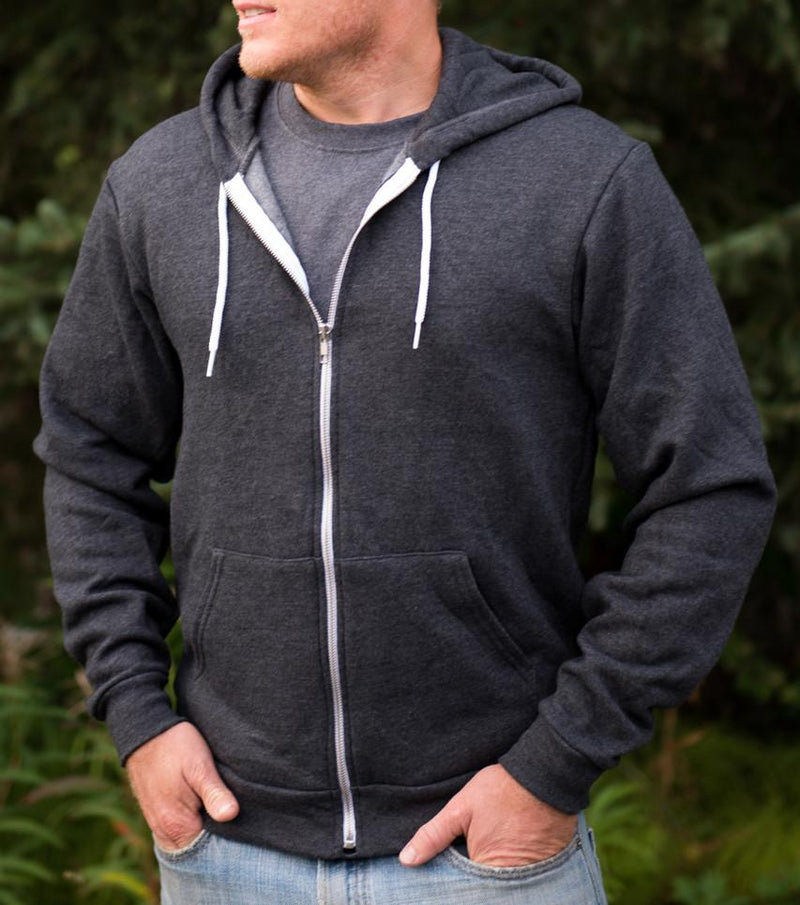 Grey Zip Up Hoodie